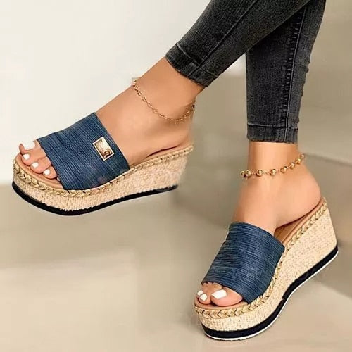 Damen Sandalen bequem elegant Sommerschuhe