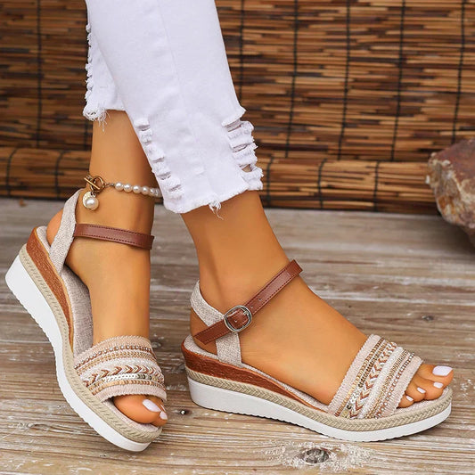 Damen Sandalen elegant bequem modische Sommerschuhe