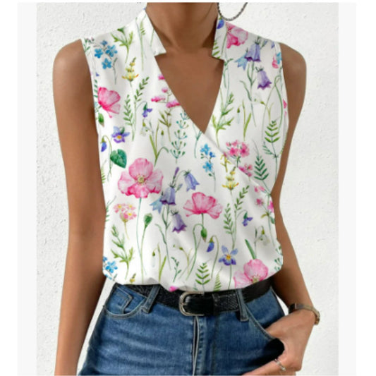 Blusen Damen elegant ärmellose Oberteile