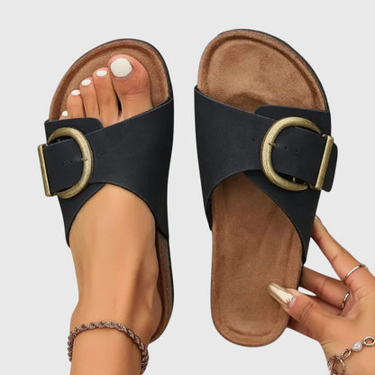 Sandalen Damen flach bequem leichte Sommerschuhe