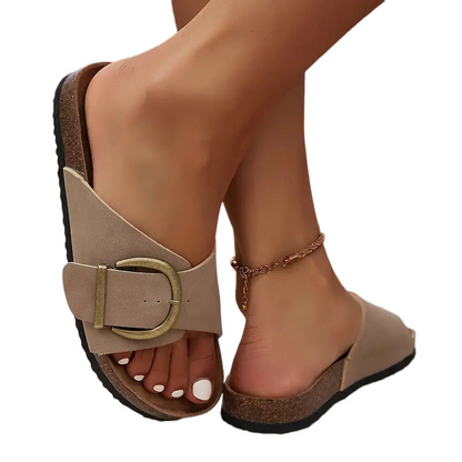 Sandalen Damen flach bequem leichte Sommerschuhe