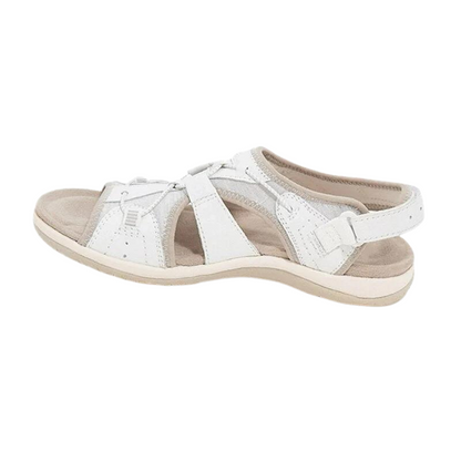 Sandalen Damen flach atmungsaktiv modische Sommerschuhe