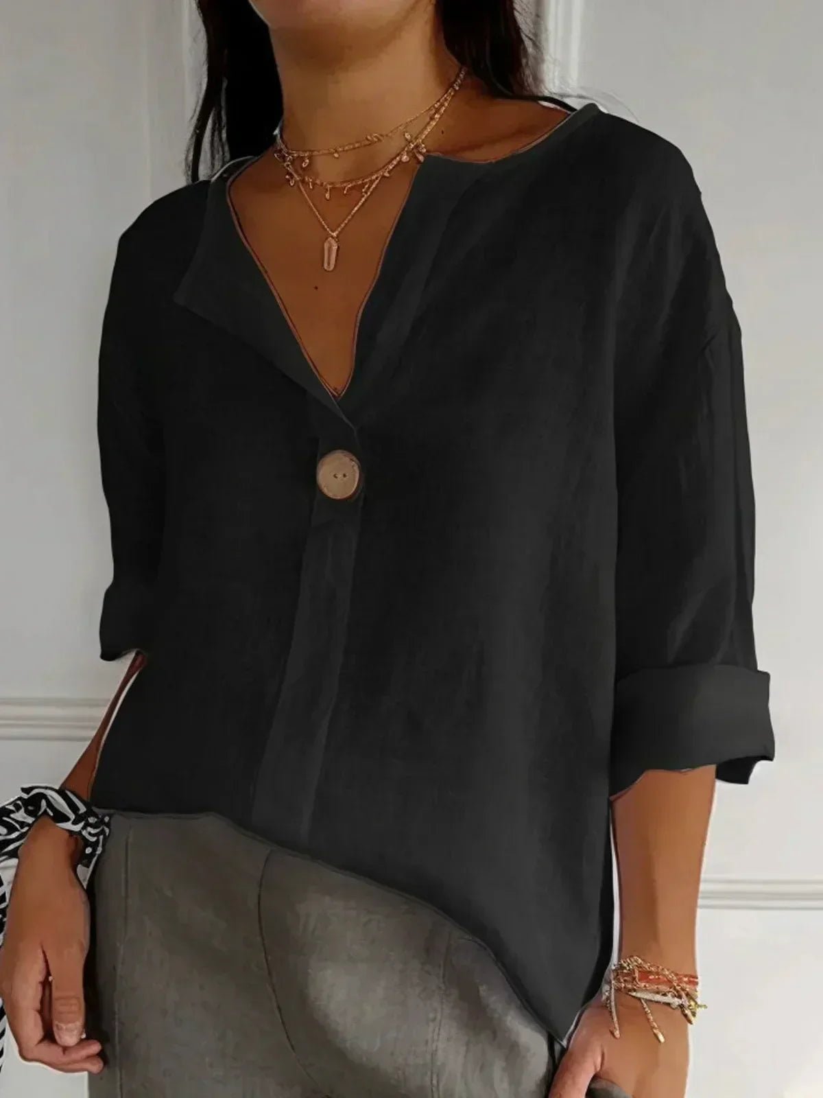 Blusen Damen elegant casual langarm shirts