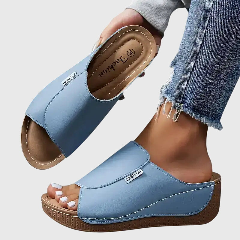 Plateau Sandalen bequem schicke Sommerschuhe