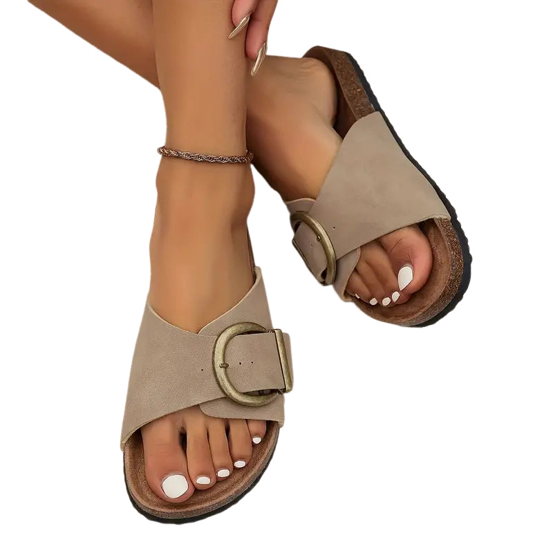 Sandalen Damen flach bequem leichte Sommerschuhe