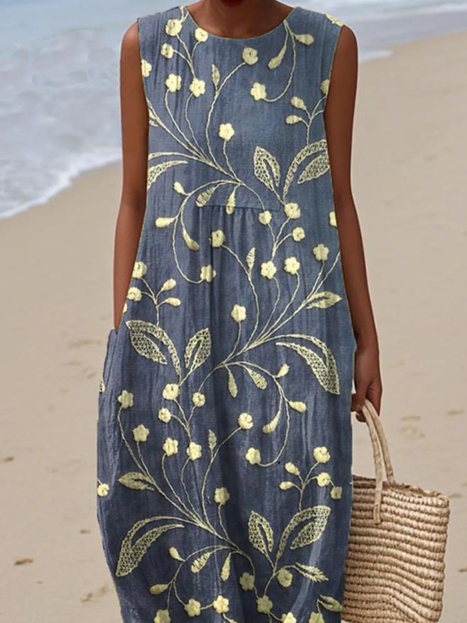 Sommerkleid Damen locker knielang elegantes Sommer Outfits