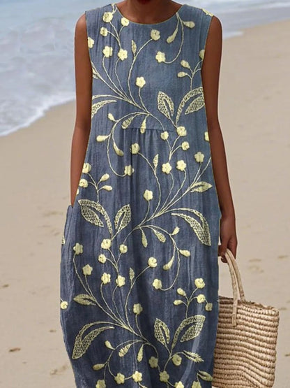 Sommerkleid Damen locker knielang elegantes Sommer Outfits