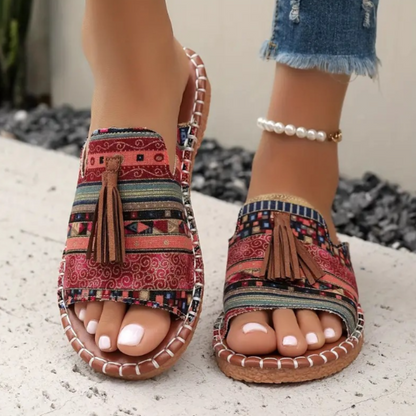 Sandalen Damen bequem flach stilvolle Sommerschuhe