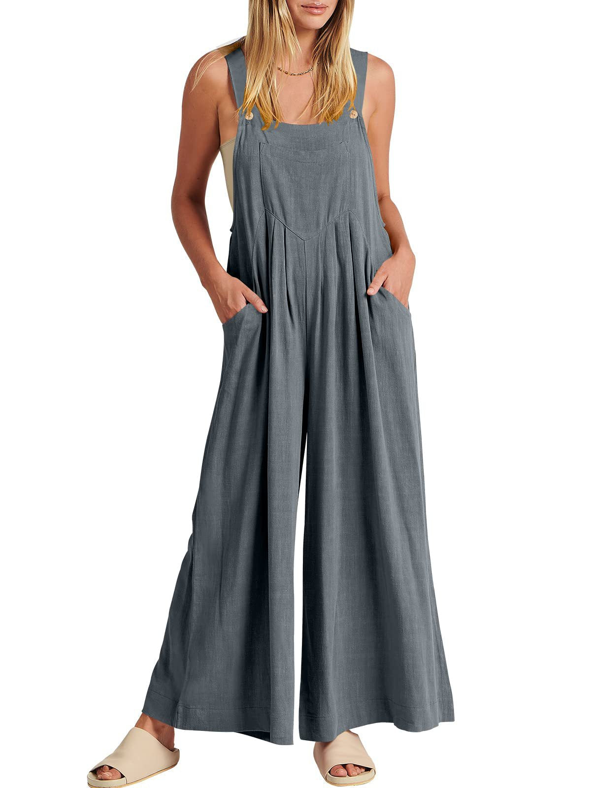 Hosenanzug Damen elegant lässiger Sommer Jumpsuit