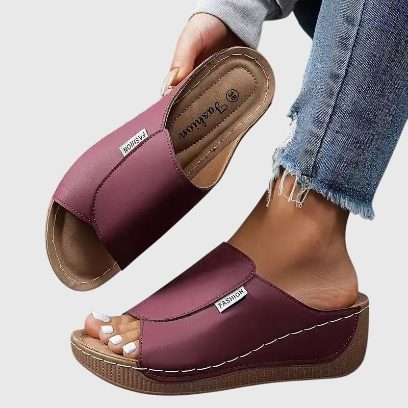 Plateau Sandalen bequem schicke Sommerschuhe