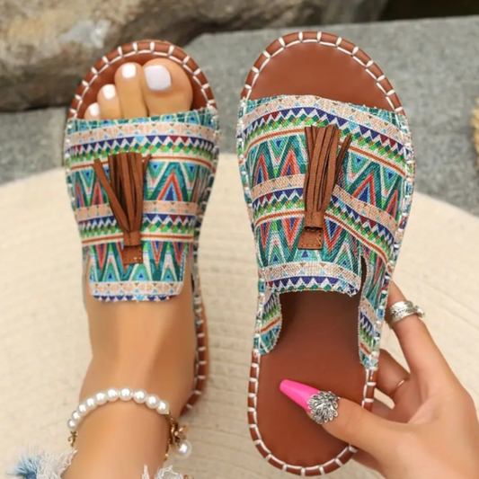 Sandalen Damen bequem flach stilvolle Sommerschuhe