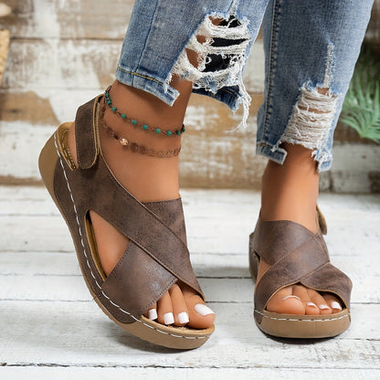 Plateau Sandalen bequem leicht Damen Sommerschuhe
