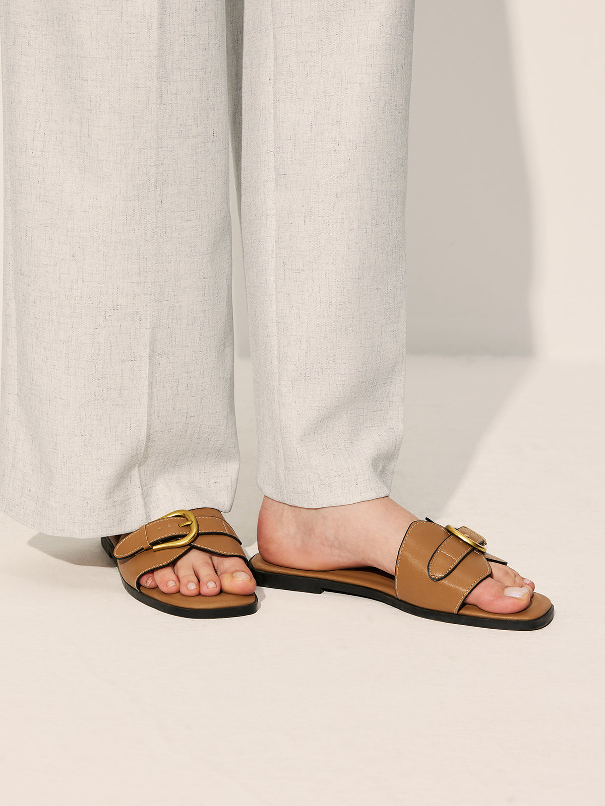 Sandalen Damen flach bequem leichte Sommerschuhe