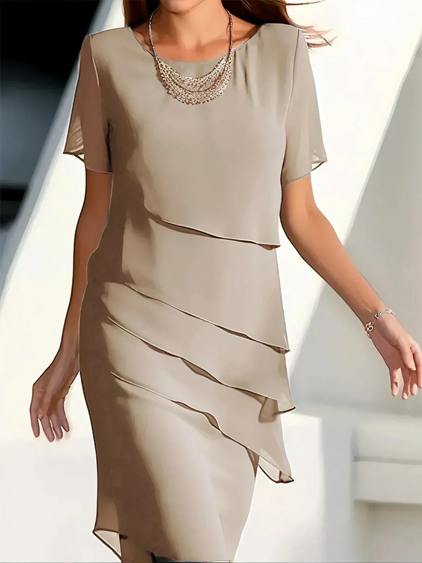 Sommerkleid Damen luftig elegant Abendkleid Frühling