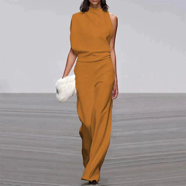 Damen Hosenanzug elegant sommerlich weites Bein Anzug