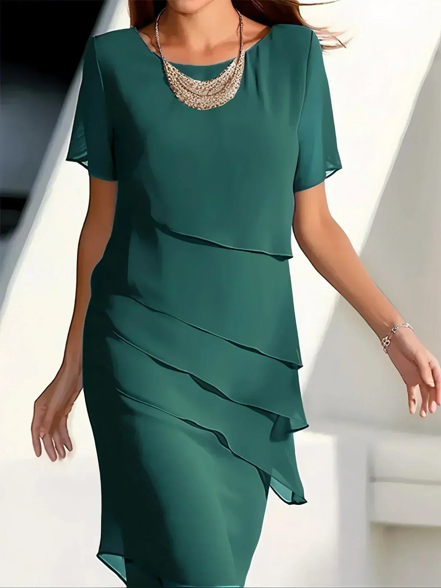Sommerkleid Damen luftig elegant Abendkleid Frühling