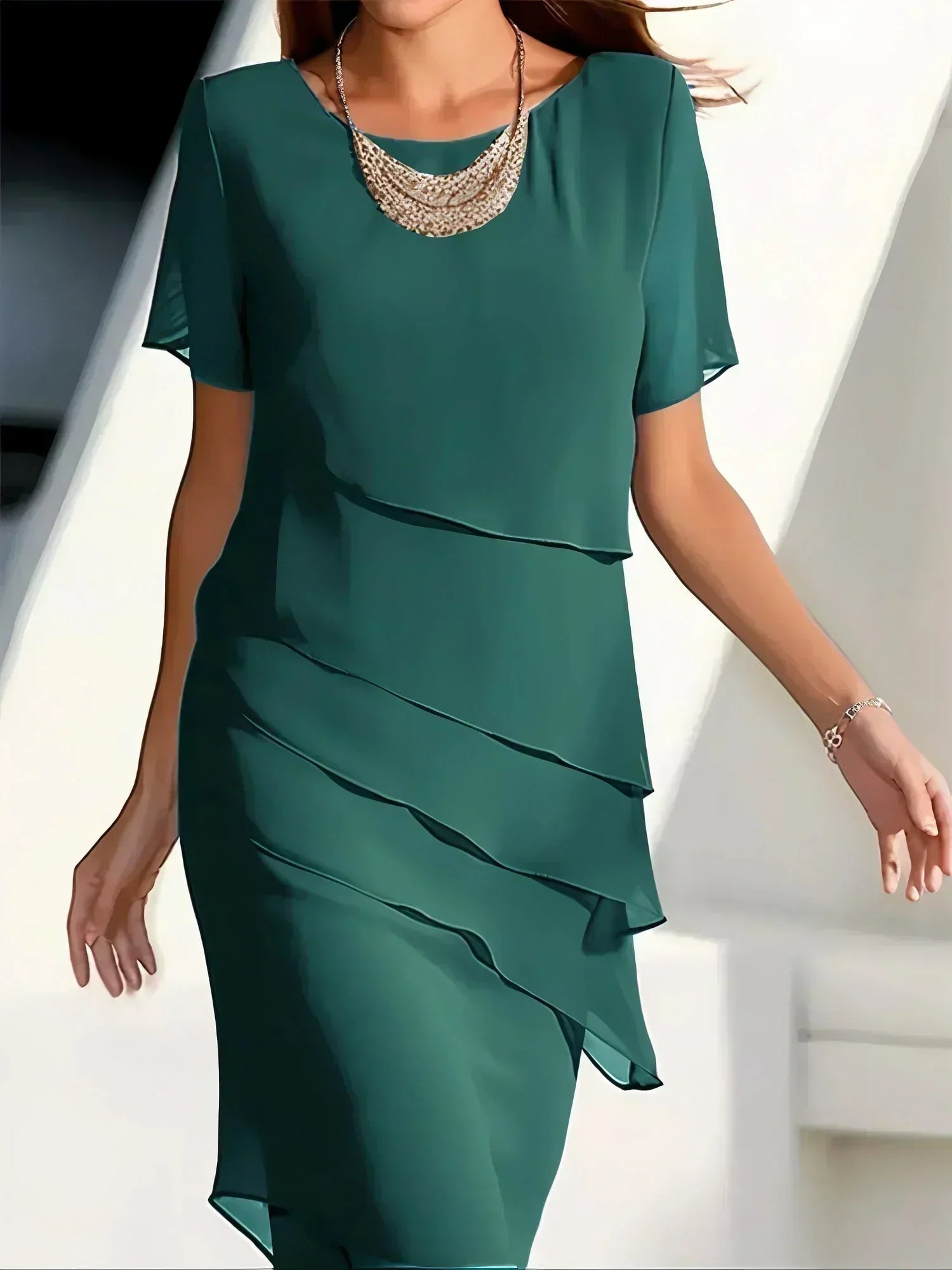 Sommerkleid Damen luftig elegant Abendkleid Frühling