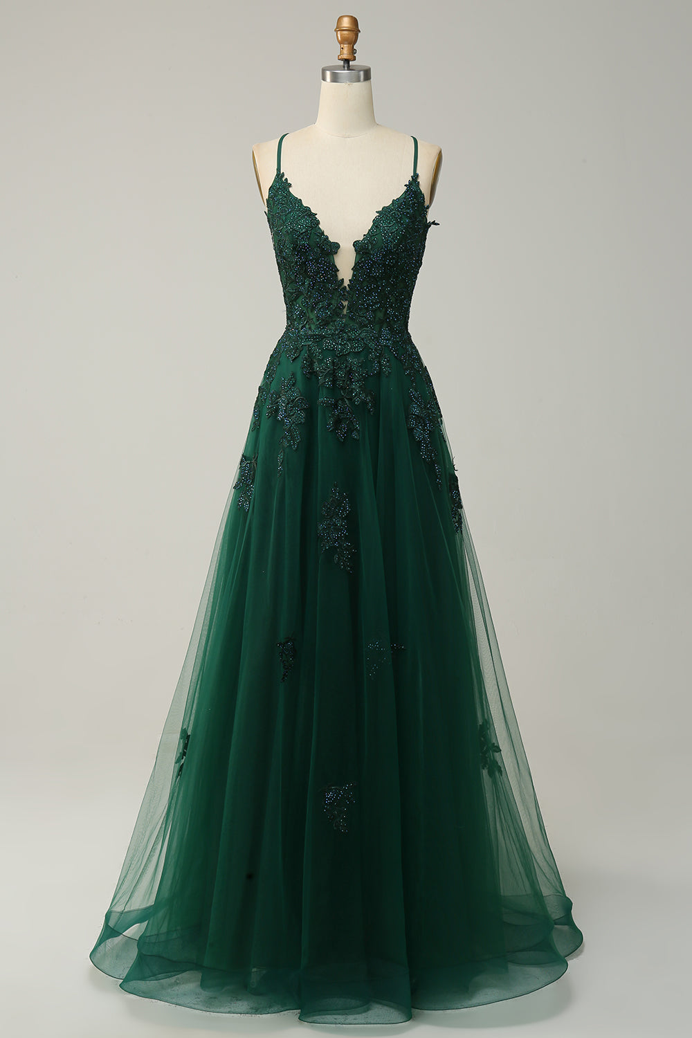 Ballkleid Damen Dunkelgrün
