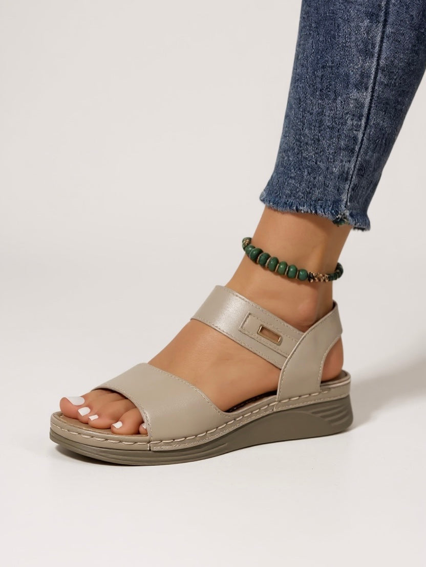 Damen Sandalen Keilabsatz elegant modische Sandaletten