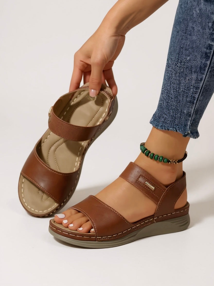 Damen Sandalen Keilabsatz elegant modische Sandaletten