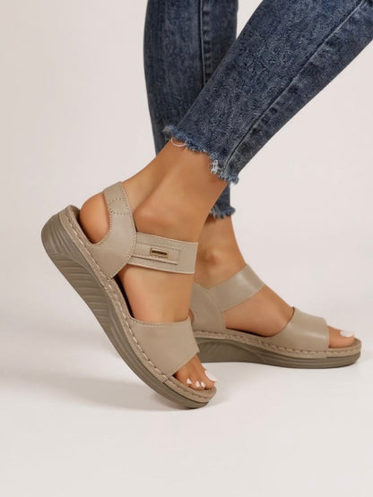 Damen Sandalen Keilabsatz elegant modische Sandaletten