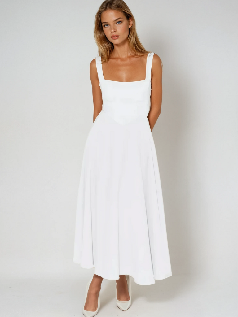Sommerkleider Damen festlich elegant Abendkleid midi
