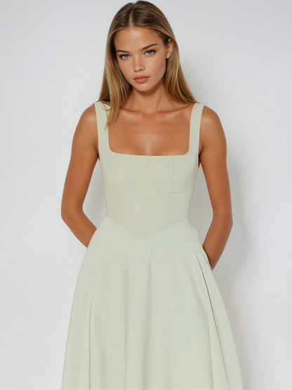 Sommerkleider Damen festlich elegant Abendkleid midi