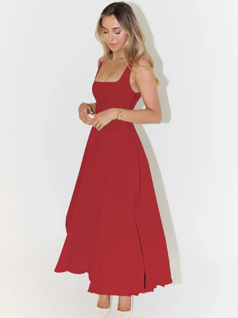 Sommerkleider Damen festlich elegant Abendkleid midi