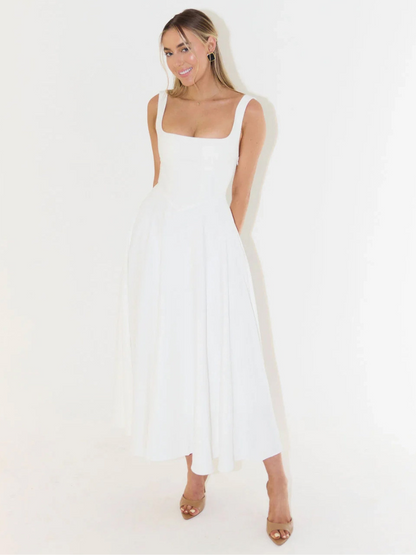 Sommerkleider Damen festlich elegant Abendkleid midi