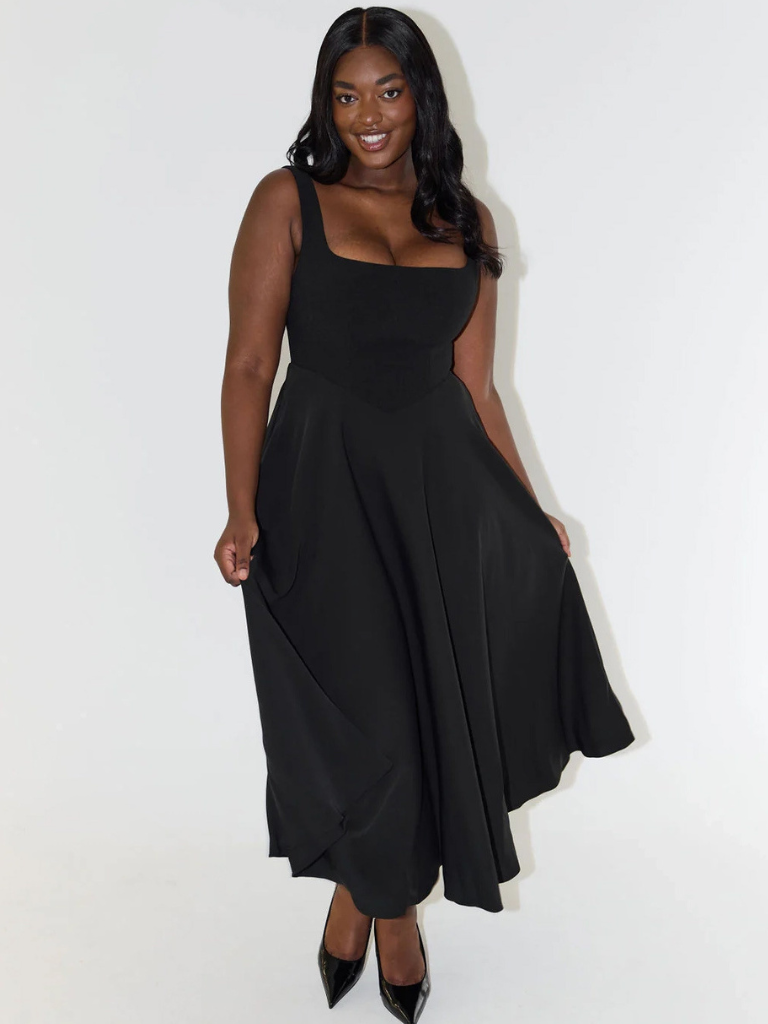 Sommerkleider Damen festlich elegant Abendkleid midi