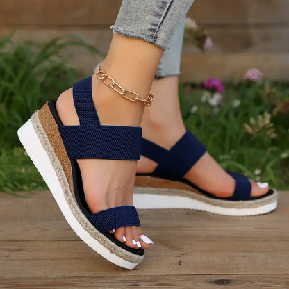 Plateau Sandalen bequem atmungsaktive Sommerschuhe