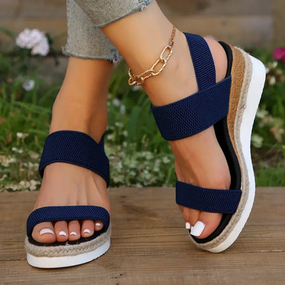 Plateau Sandalen bequem atmungsaktive Sommerschuhe