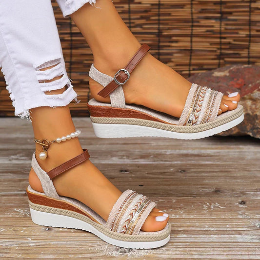 Damen Sandalen elegant bequem modische Sommerschuhe