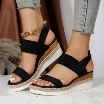 Plateau Sandalen bequem atmungsaktive Sommerschuhe