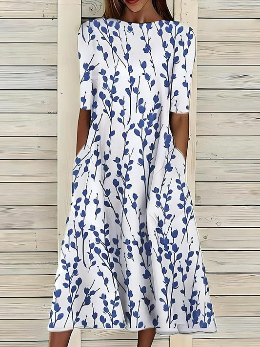 Sommerkleid Damen luftig midi Strandkleid