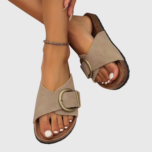 Sandalen Damen flach bequem leichte Sommerschuhe