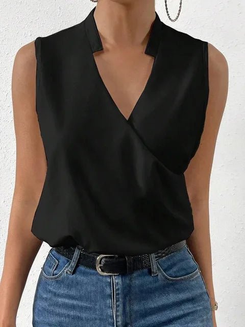 Blusen Damen elegant ärmellose Oberteile