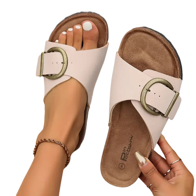 Sandalen Damen flach bequem leichte Sommerschuhe