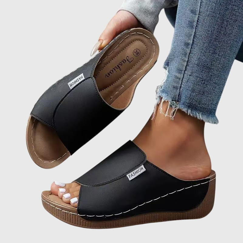 Plateau Sandalen bequem schicke Sommerschuhe