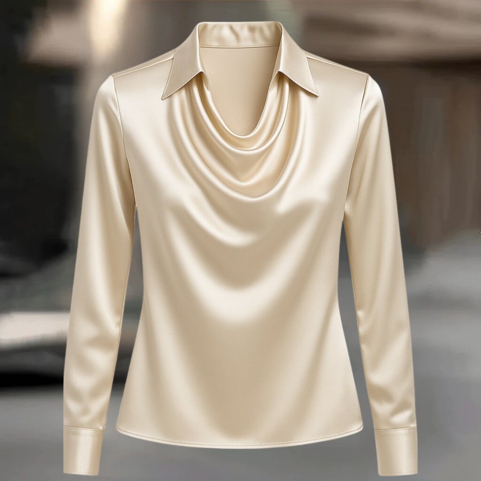 Seidenbluse elegant locker Damen Blusen Business