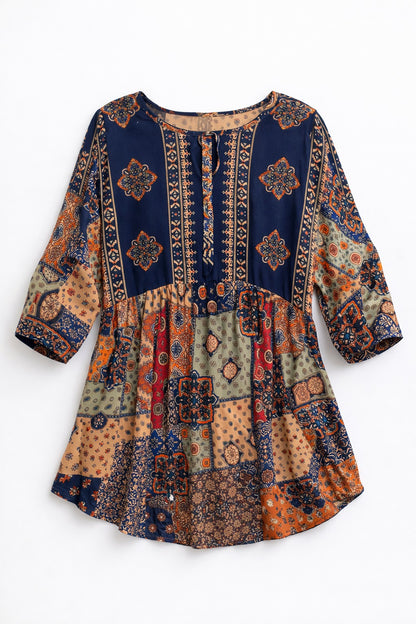 Dunkelblaue Bluse Damen