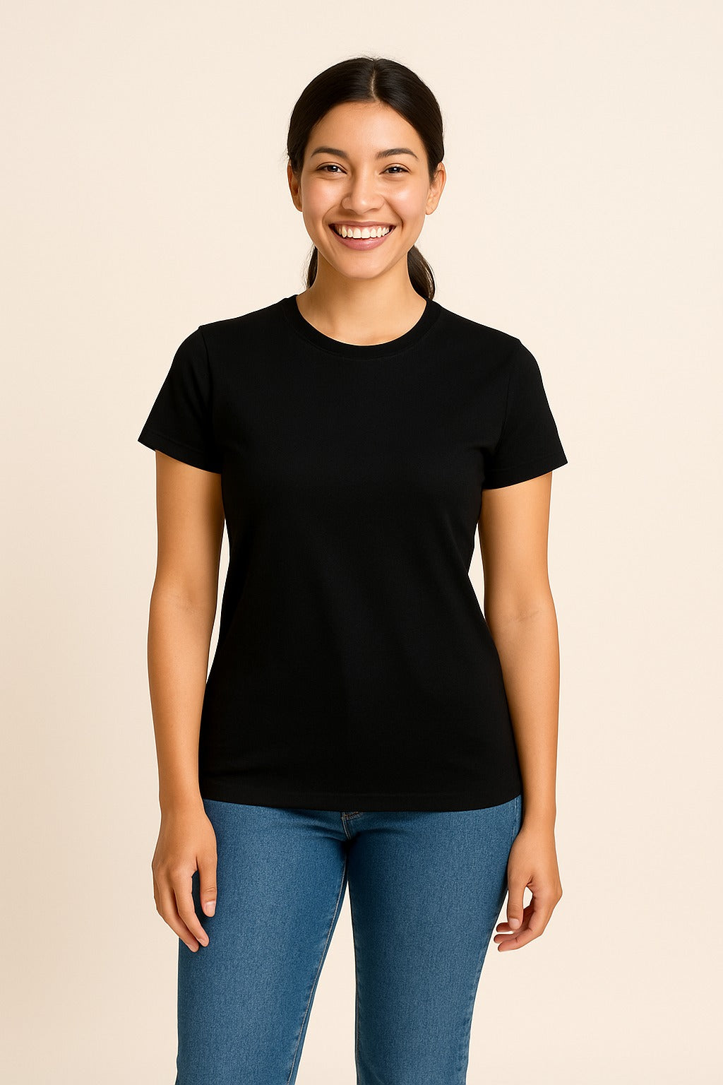 Blusenshirt Damen Schwarz