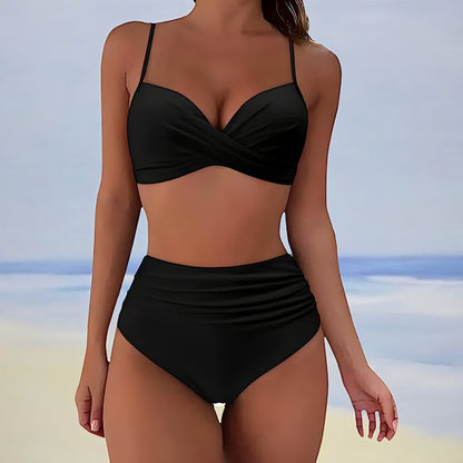 Bikini Damen bauchweg high waist Badeanzug Set