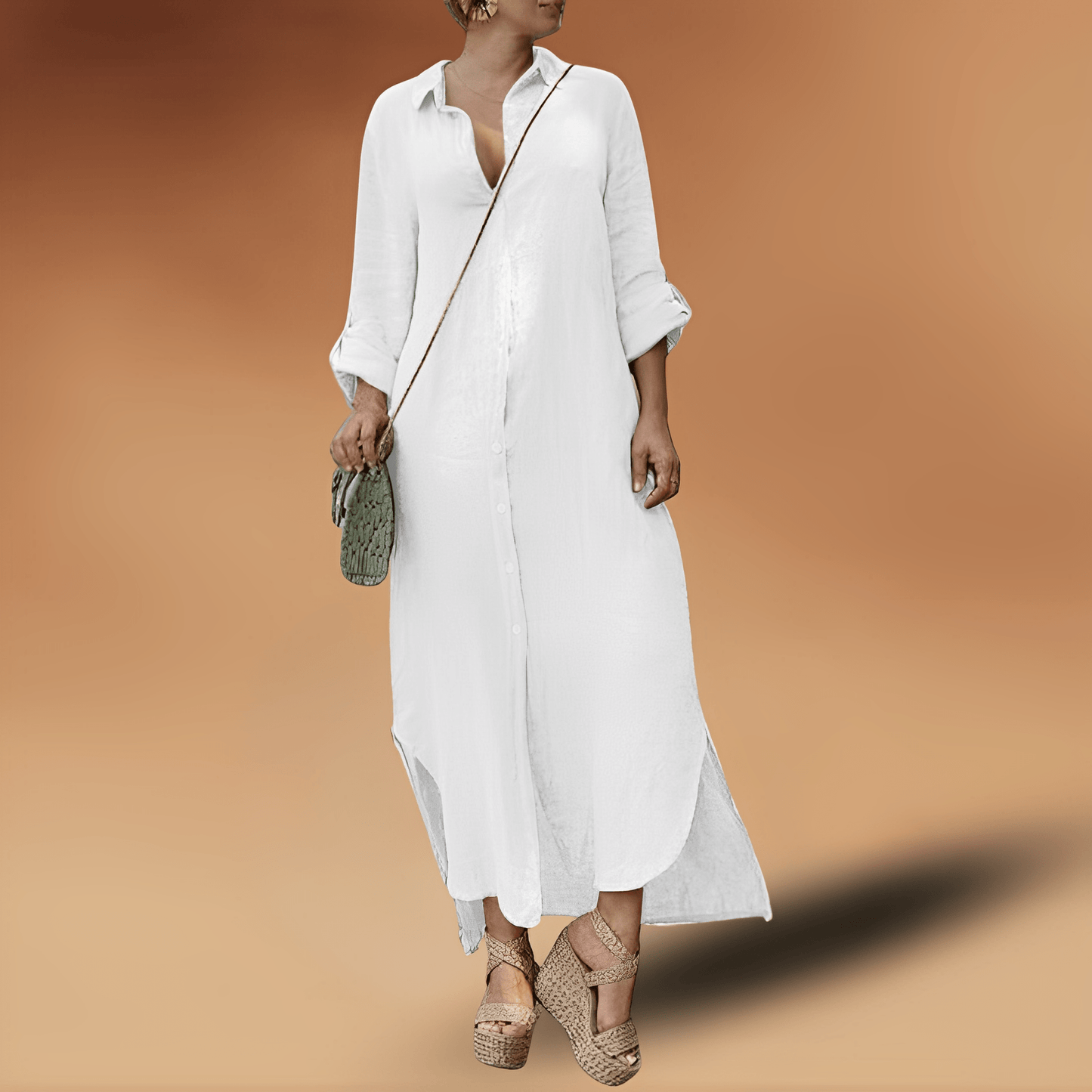 Sommerkleid Damen Leinen