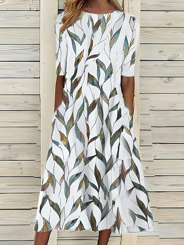 Sommerkleid Damen luftig midi Strandkleid