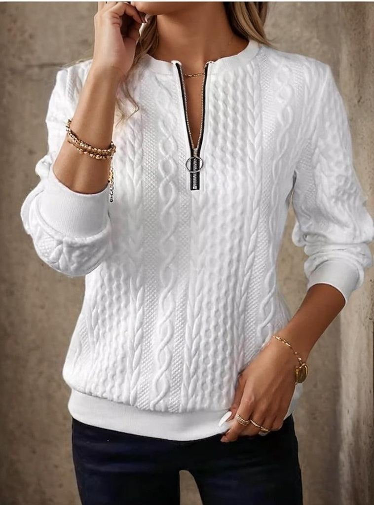 Blusenshirt Weiß Damen