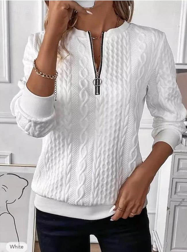 Weisse Bluse Detail