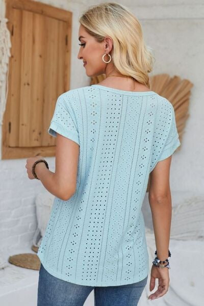 Bunte Blusen Damen Kurzarm - Blusenshirt Kurzarmblusen