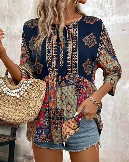 Dunkelblaue Bluse Damen - Bluse Dunkelblau Blusenshirt