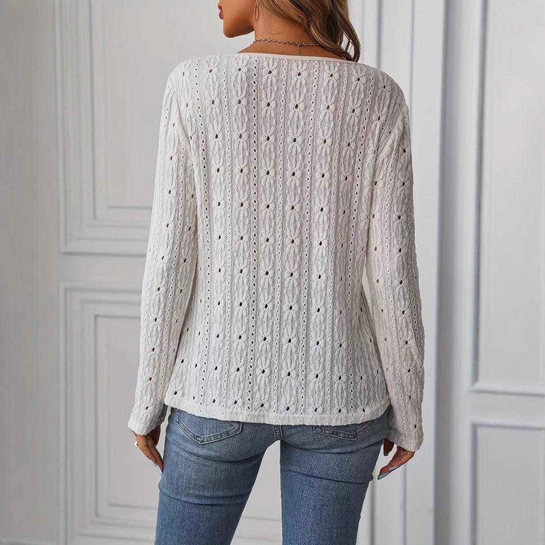 Blusenshirt Damen Weiß